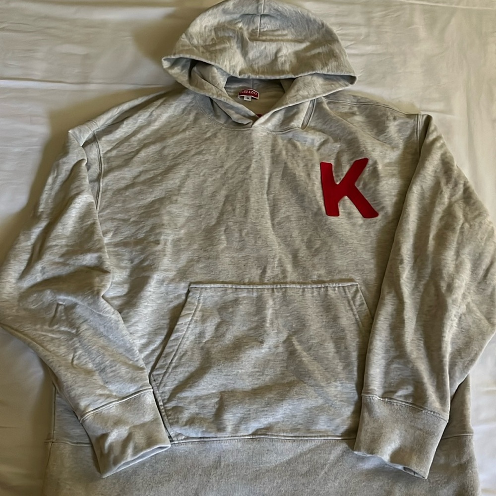 Kenzo Paris Lucky Tiger Logo-Embroidered Hoodie